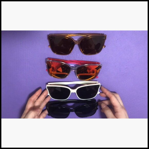 Oversized Pink Purple Mirrored Lens Sunglasses with UV400 Protection
